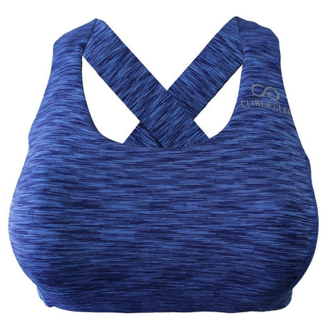 Clinch Gear Multi-Sport Racerback Sports Bra Blue