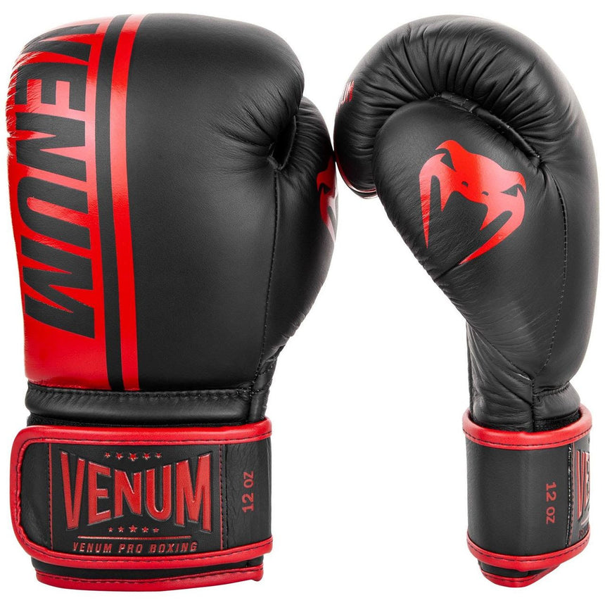Venum Shield Pro Boxing Gloves Black/Red