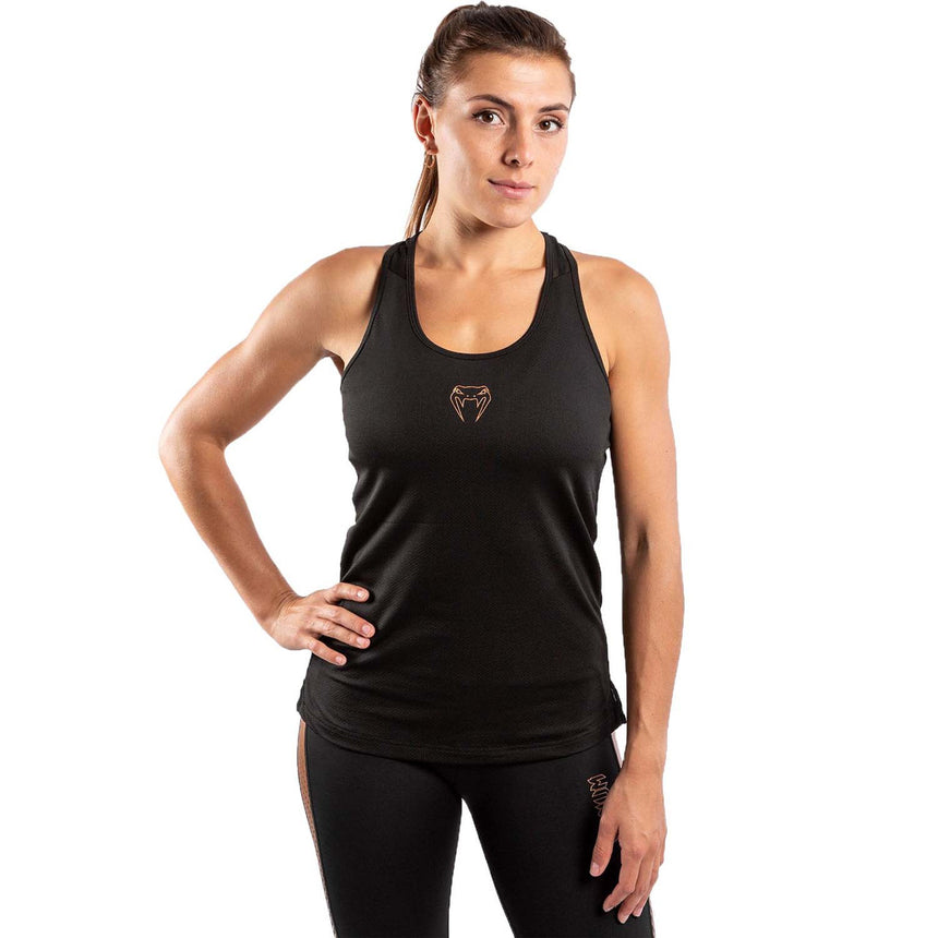 Venum Tecmo Womens Tank Top Black-Bronze