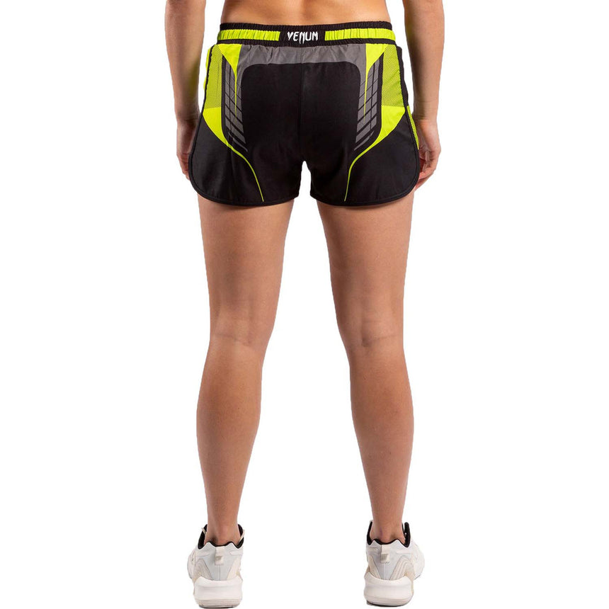 Venum Training Camp 3.0 Womens Training Shorts Black-Neo Yellow