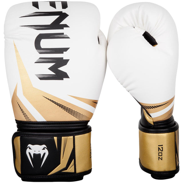 Venum Challenger 3.0 Boxing Gloves White/Black/Gold