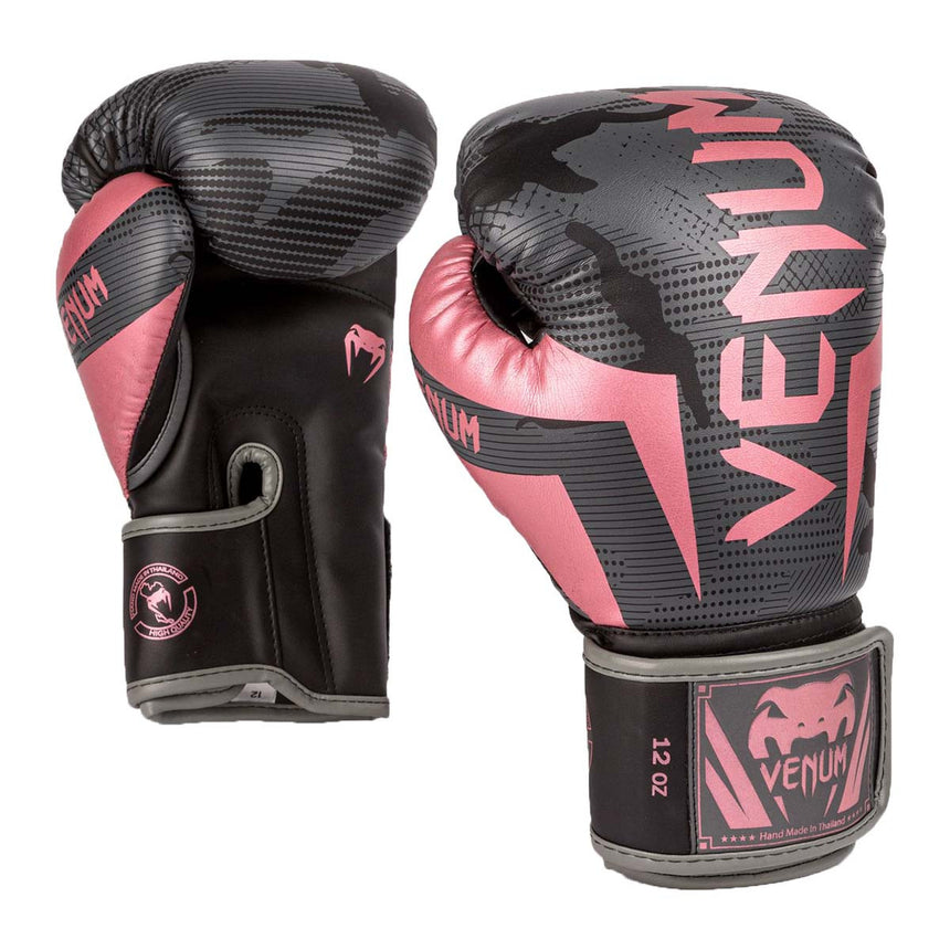 Venum Elite Boxing Gloves Black-Pink