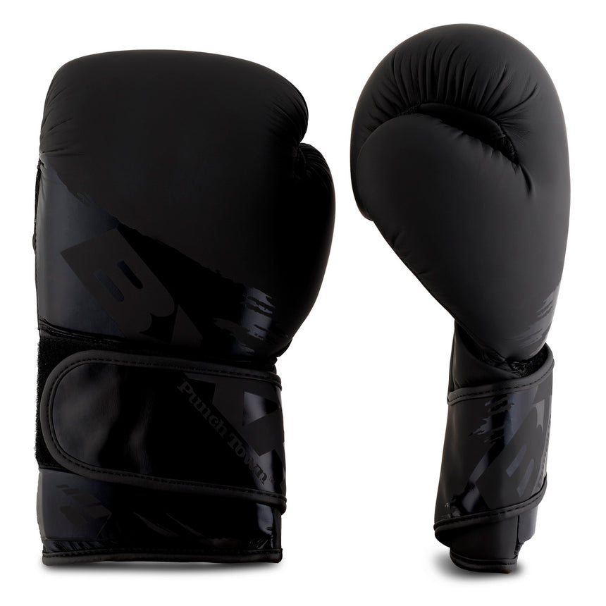 PunchTown BXR KR Boxing Glove Black-Black