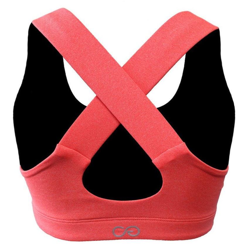 Clinch Gear Multi-Sport Racerback Sports Bra Coral