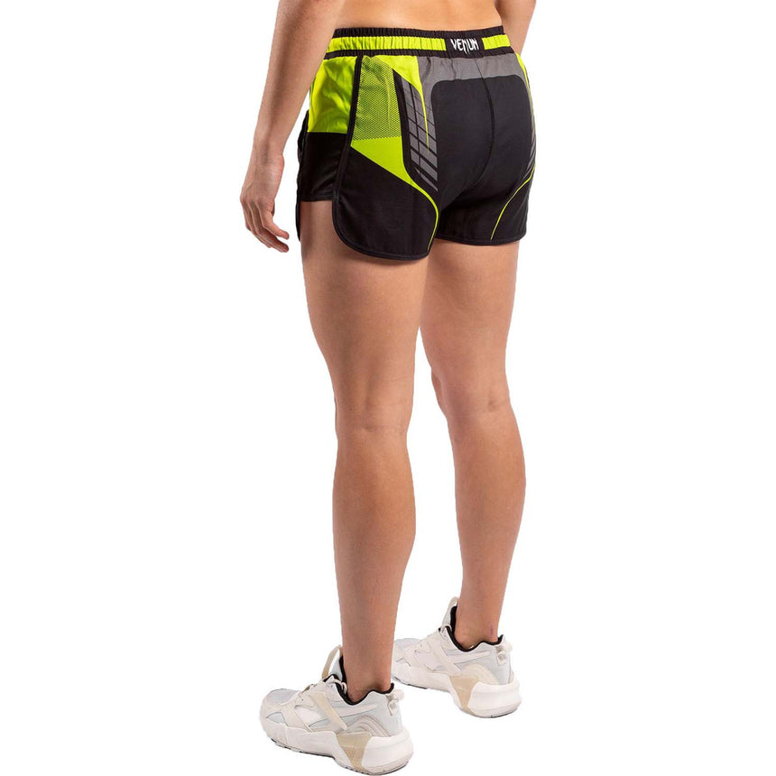 Venum Training Camp 3.0 Womens Training Shorts Black-Neo Yellow