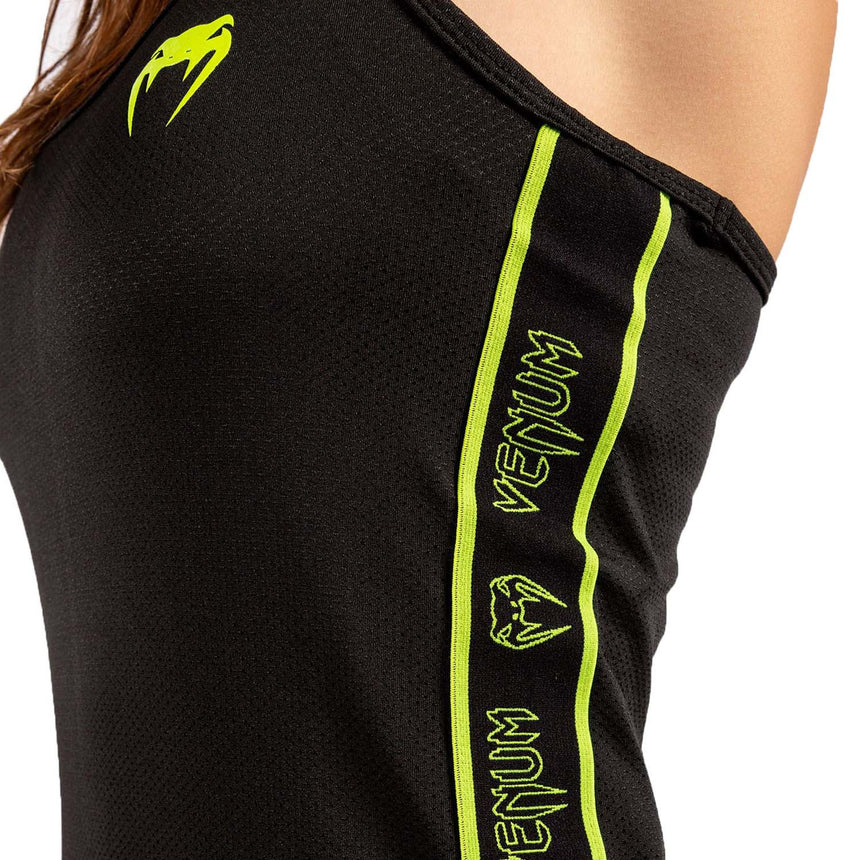 Venum Tecmo Womens Tank Top Black-Neo Yellow