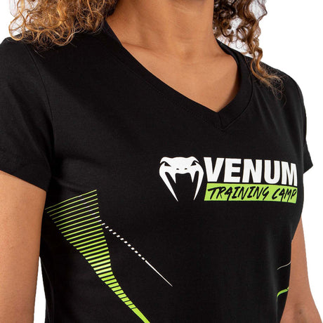 Venum Training Camp 3.0 Womens T-Shirt Black-Neo Yellow