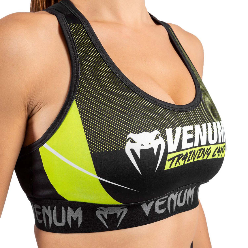 Venum Training Camp 3.0 Sports Bra Black-Neo Yellow