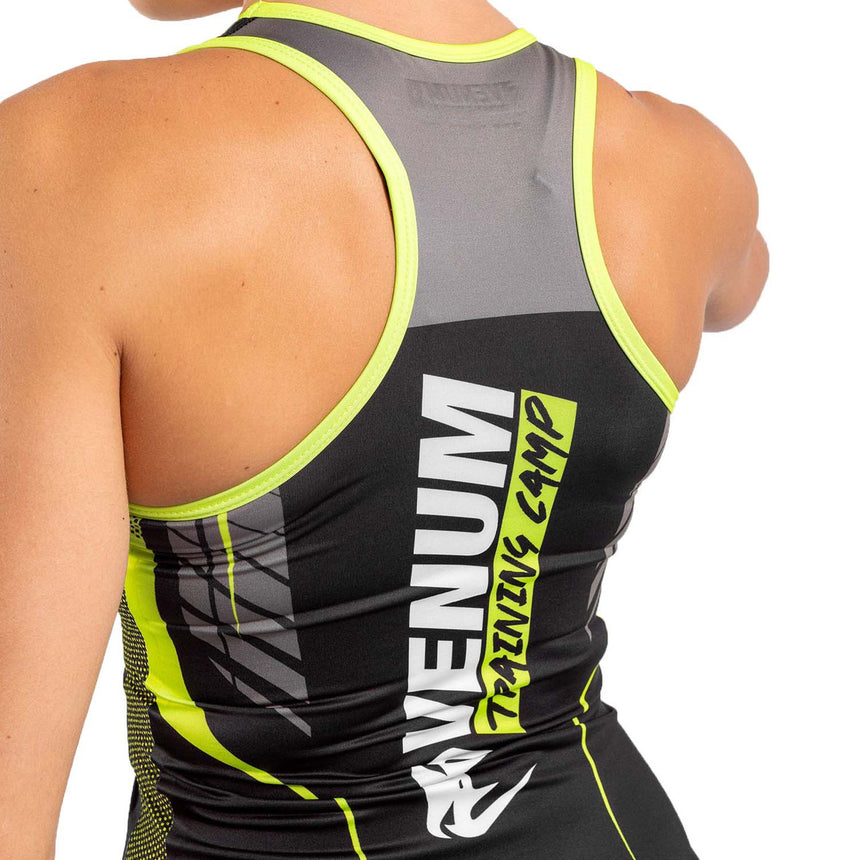 Venum Training Camp 3.0 Womens Dry Tech Tank Top Black-Neo Yellow