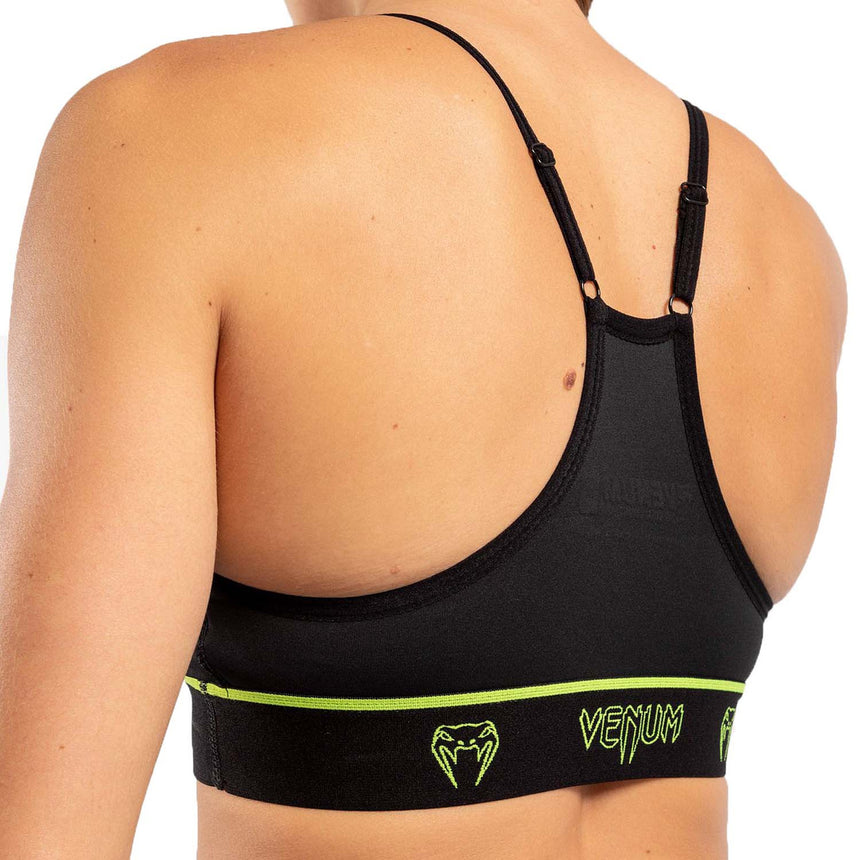 Venum Tecmo Sports Bra Black-Neo Yellow