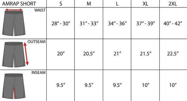 Clinch Gear AMRAP City Shorts Black-Red