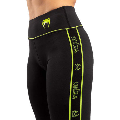 Venum Tecmo Womens Leggings Black-Neo Yellow