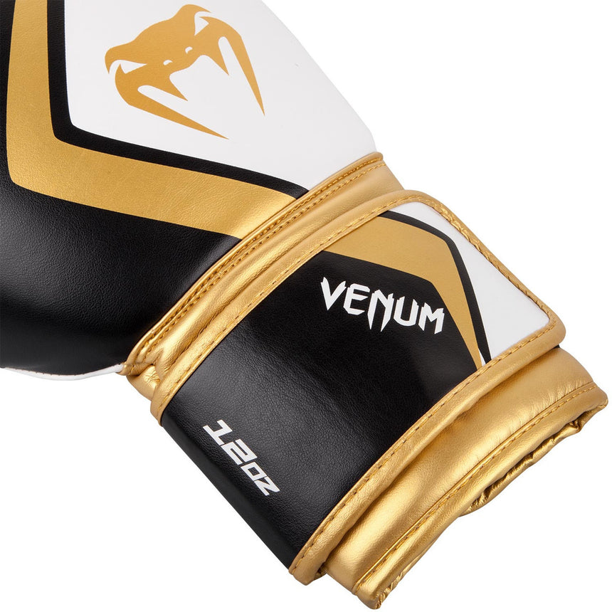Venum Contender 2.0 Boxing Gloves Black/White/Gold