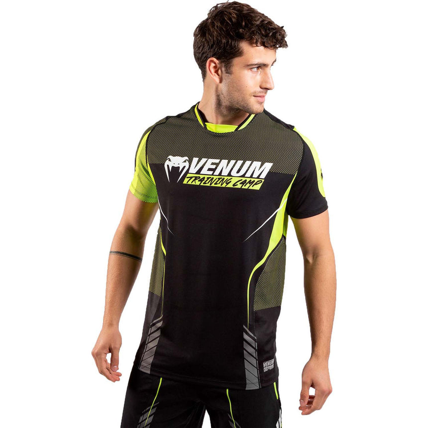 Venum Training Camp 3.0 Dry Tech T-Shirt Black-Neo Yellow