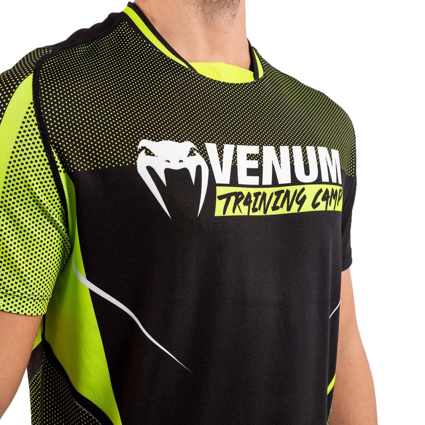 Venum Training Camp 3.0 Dry Tech T-Shirt Black-Neo Yellow
