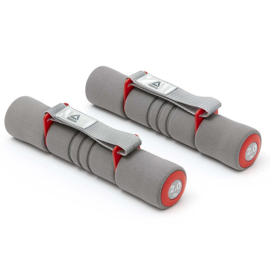 Reebok Softgrip 2kg Dumbells Red
