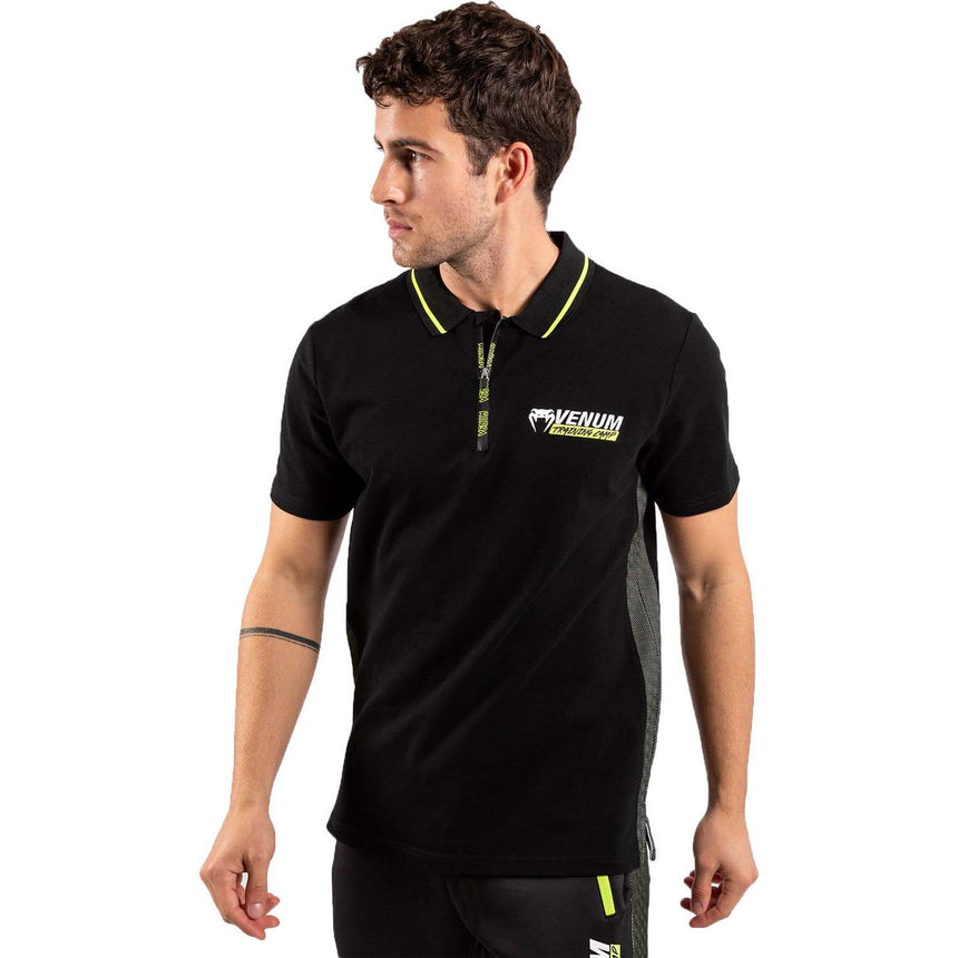 Venum Training Camp 3.0 Polo Shirt Black-Neo Yellow