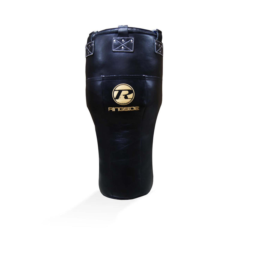 Ringside Buffalo Leather Angle Punch Bag Black-Gold