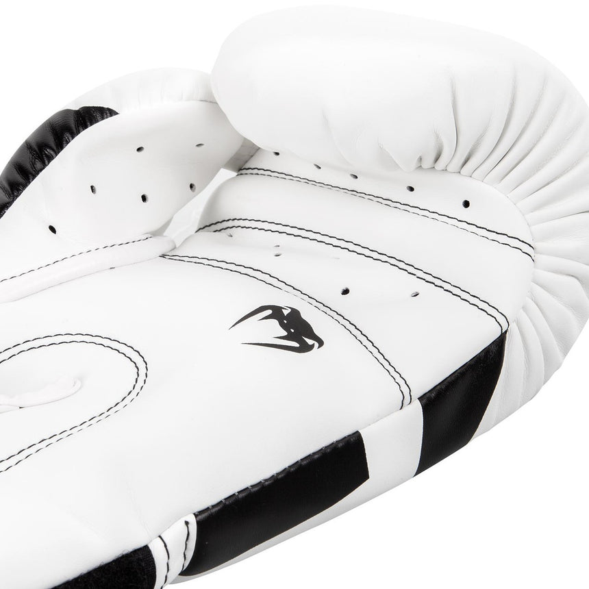 Venum Elite Boxing Gloves White-Black