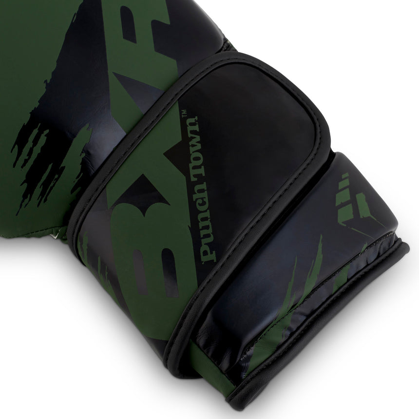 PunchTown BXR KR Boxing Glove Olive-Black
