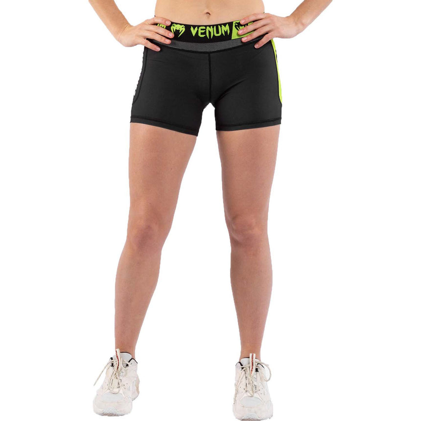 Venum Training Camp 3.0 Women's Compression Shorts Black-Neo Yellow