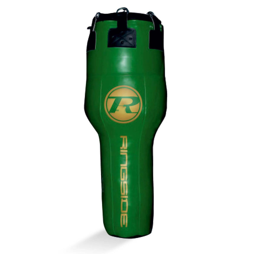 Ringside G2 Synthetic Leather Angle Punch Bag Metallic Green-Silver