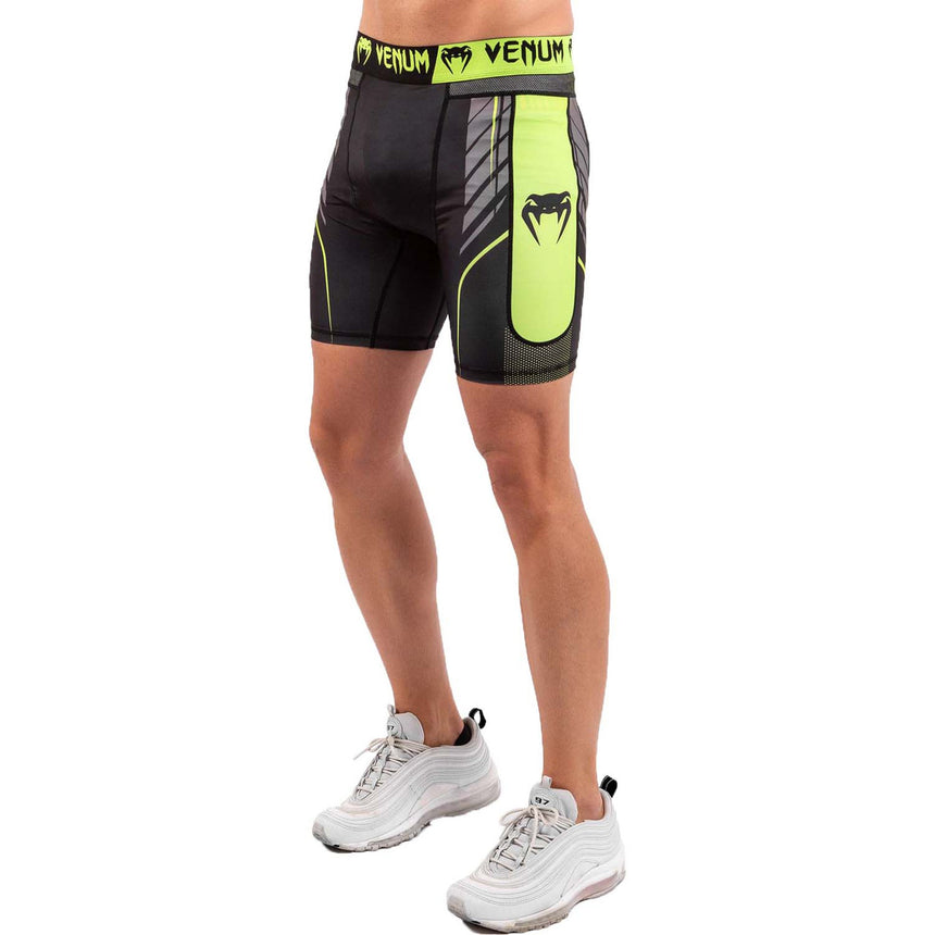 Venum Training Camp 3.0 Compression Shorts Black-Neo Yellow