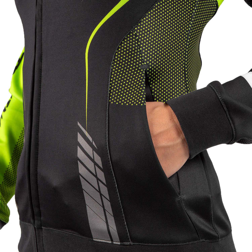 Venum Training Camp 3.0 Womens Hoodie Black-Neo Yellow