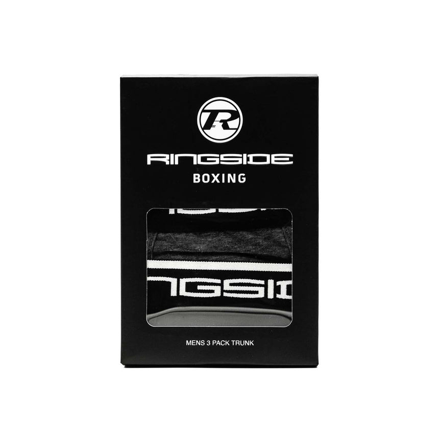 Ringside Boxer Shorts 3 Pack Black-Grey