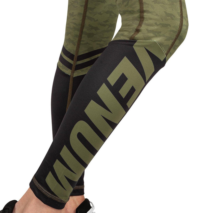 Venum Womens Power 2.0 Leggings Khaki/Black