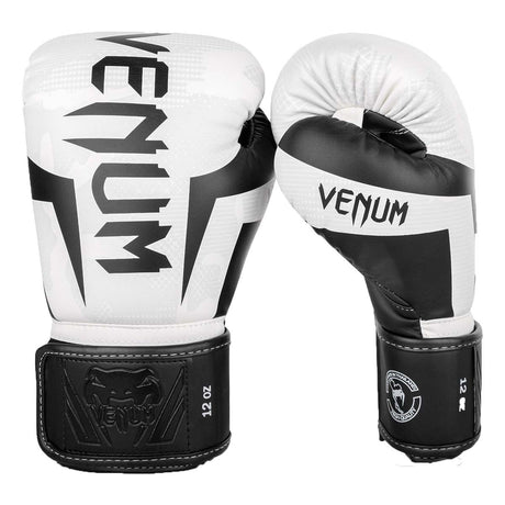 Venum Elite Boxing Gloves White-Camo