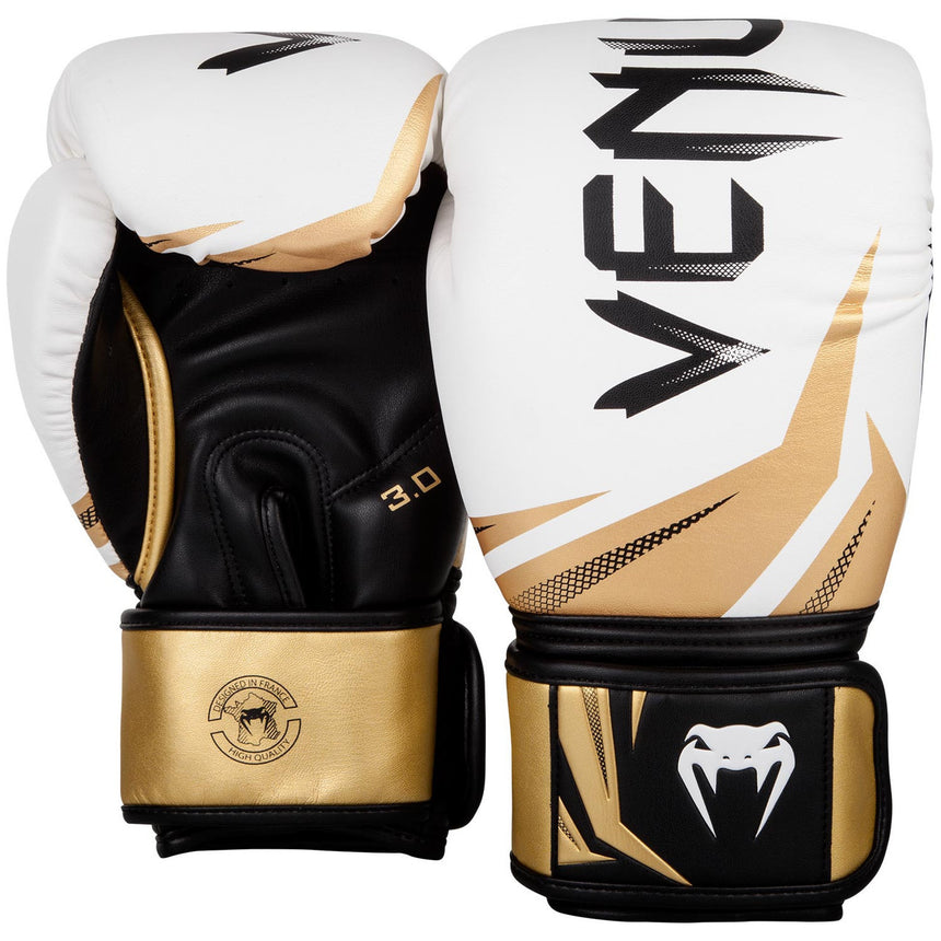 Venum Challenger 3.0 Boxing Gloves White/Black/Gold