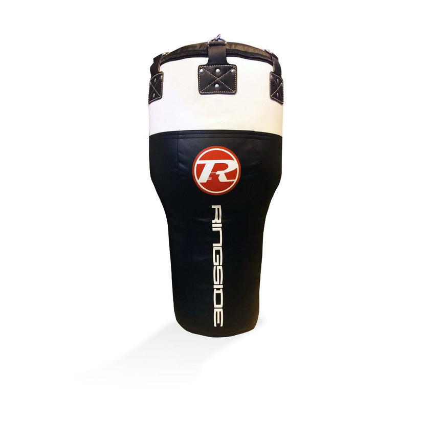Ringside Synthetic Leather Angle Punch Bag Black-White