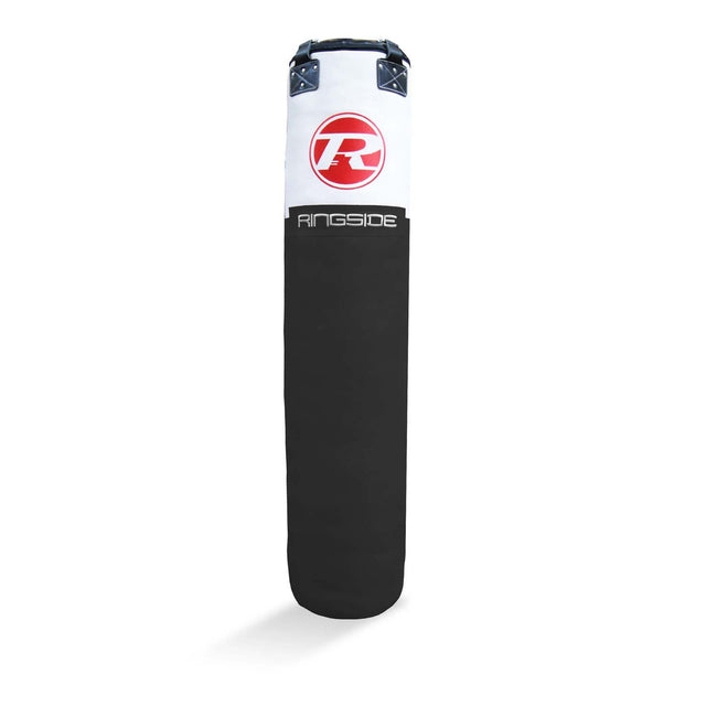 Ringside Buffalo Leather 6ft Punch Bag Black/White