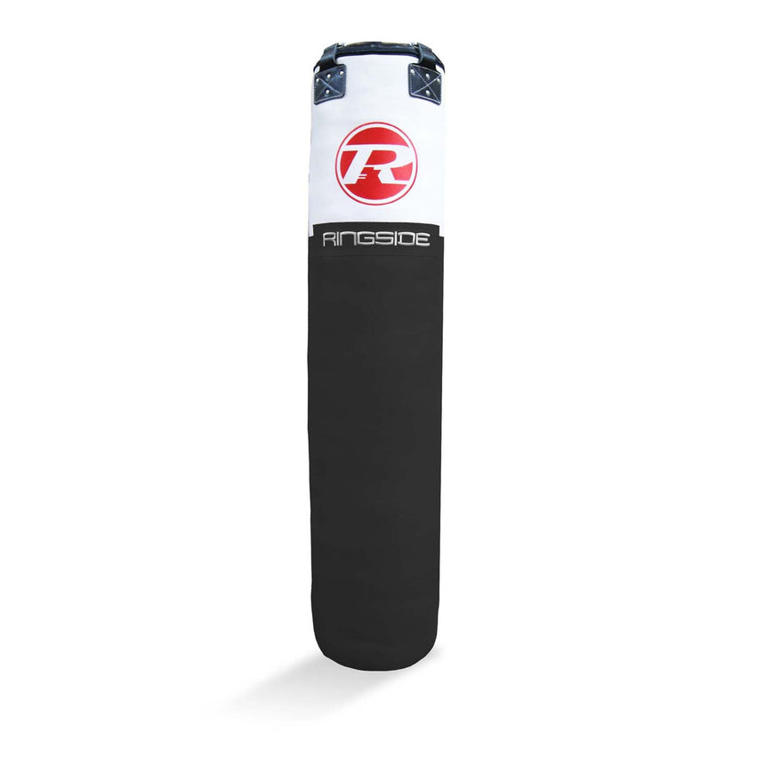 Ringside Buffalo Leather 6ft Punch Bag Black/White