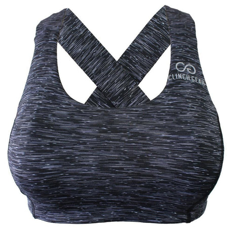 Clinch Gear Multi-Sport Racerback Sports Bra Grey