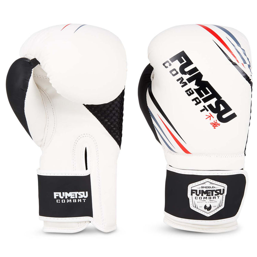 Fumetsu Shield Boxing Gloves White-Black