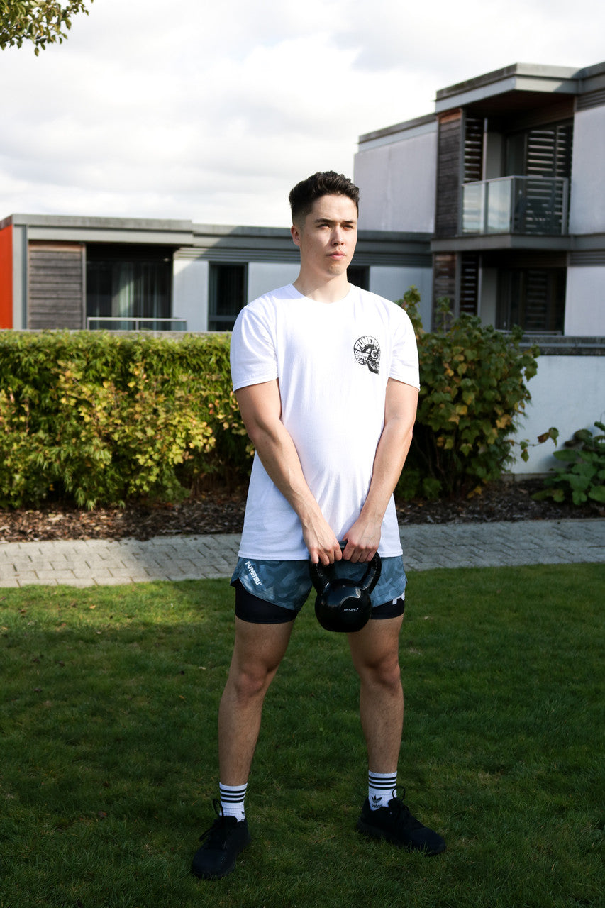 Bytomic Rubber Coated 8kg Kettlebell