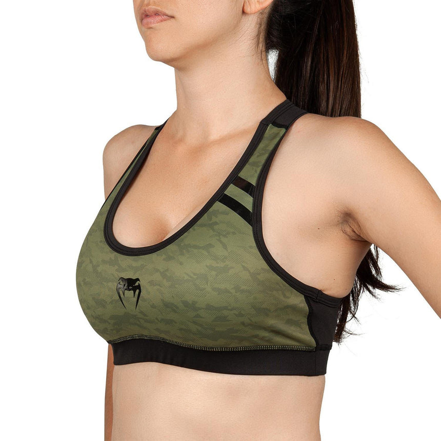 Venum Womens Power 2.0 Sports Bra Khaki/Black