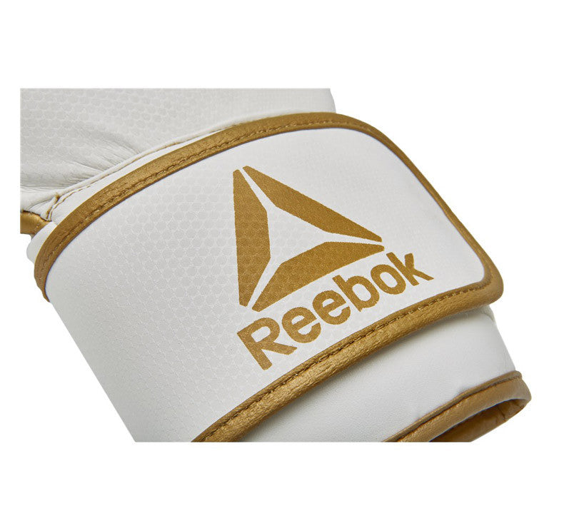Reebok Boxing Gloves White-Gold