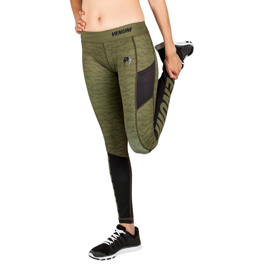 Venum Womens Power 2.0 Leggings Khaki/Black