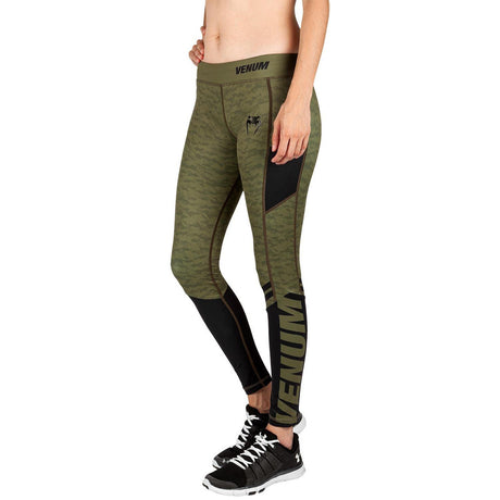 Venum Womens Power 2.0 Leggings Khaki/Black