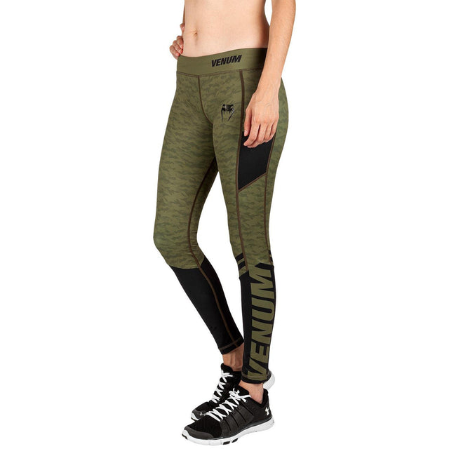Venum Womens Power 2.0 Leggings Khaki/Black
