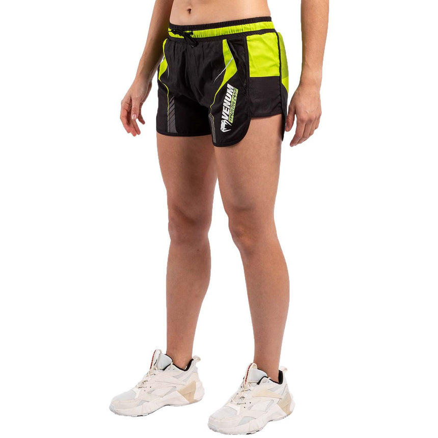 Venum Training Camp 3.0 Womens Training Shorts Black-Neo Yellow