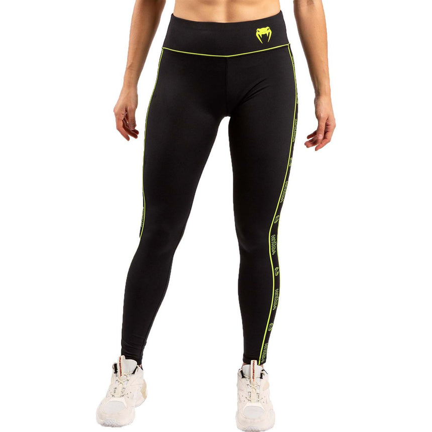 Venum Tecmo Womens Leggings Black-Neo Yellow