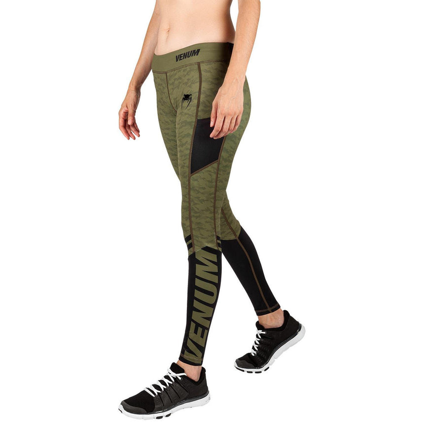 Venum Womens Power 2.0 Leggings Khaki/Black