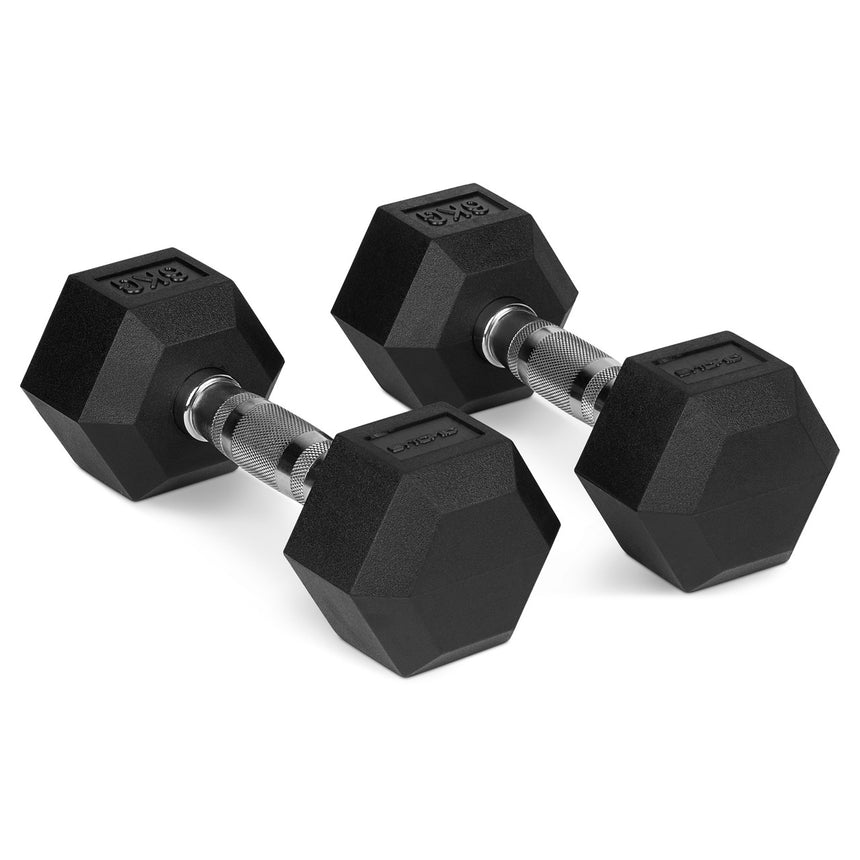 Bytomic Rubber 6kg Hexagon Dumbbell Set