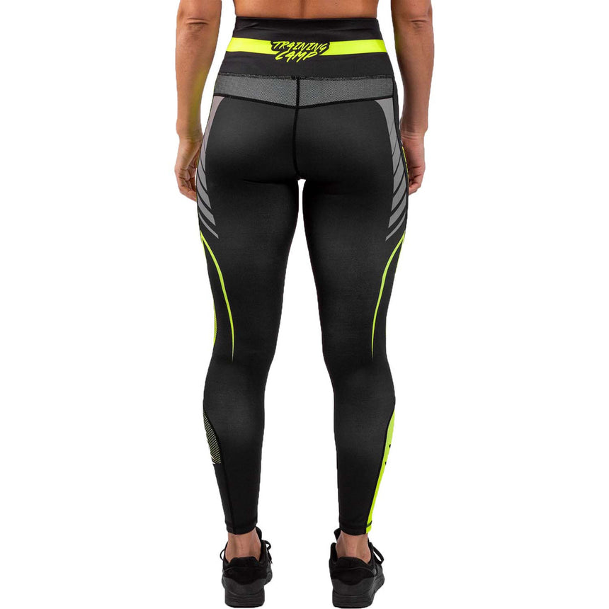 Venum Training Camp 3.0 Womens Leggings Black-Neo Yellow