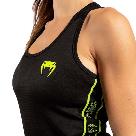 Venum Tecmo Womens Tank Top Black-Neo Yellow