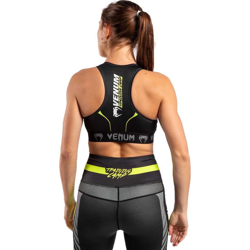 Venum Training Camp 3.0 Sports Bra Black-Neo Yellow